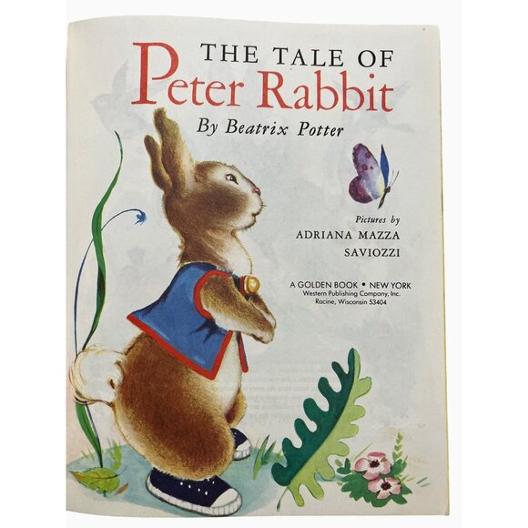 The Tale Of Peter Rabbit By Beatrix Potter Hardcover Little Golden Book - Picture 13 of 15